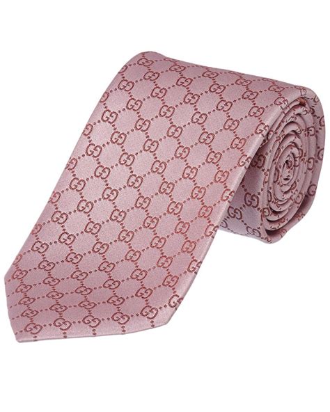 light pink gucci tie|pink gucci gg tie.